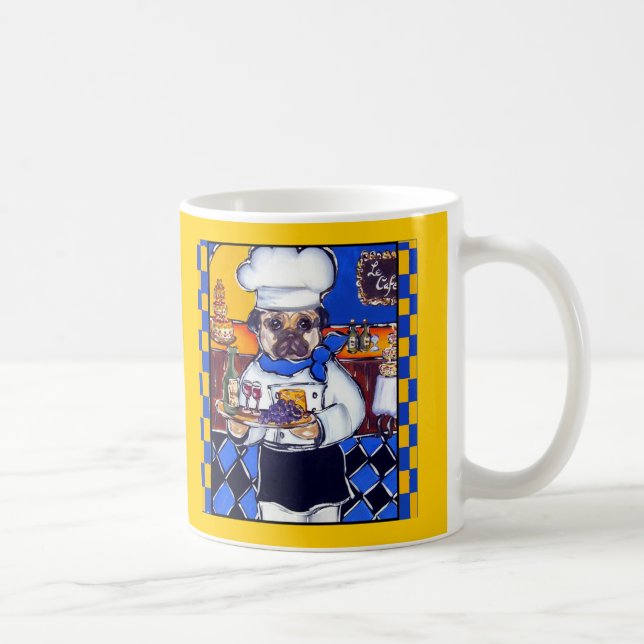 Söt kockpug kaffemugg (Höger)