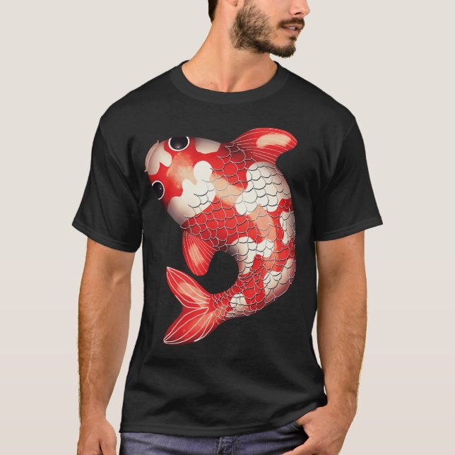 Söt Koi-fisk T Shirt (Framsida)