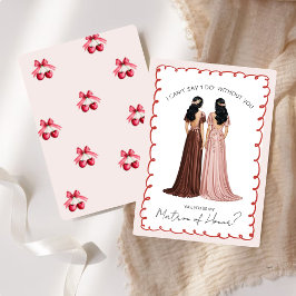 Söt ”Kommer Du Att Vara Min Brudtjänsteflicka?” Kö Inbjudningar