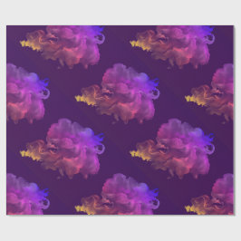 Söt, konstnärlig abstrakt, vattenfärg presentpapper