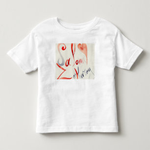 Söt konstnärlig grafisk t-shirt för småbarn