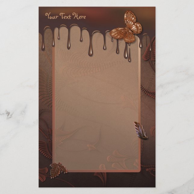 Söt konsumtionschoklad brevpapper (Framsida)