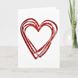 Söt kontur hjärta älskare matchande Alla hjärtans  Kort