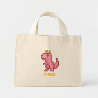Söt Konung Dinosaurie - Trex Mini Tygkasse