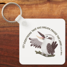 Söt kookaburra prisa Herren bibelvers