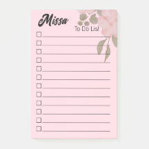 Söt korall akvarell att göra lista minimalistisk m