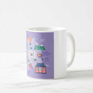 söt koreansk ikon kaffemugg