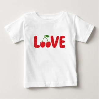 Söt Körsbär Kärlek Barn T-Shirt