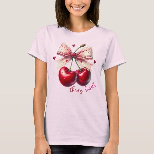 Söt körsbär t shirt (Framsida)