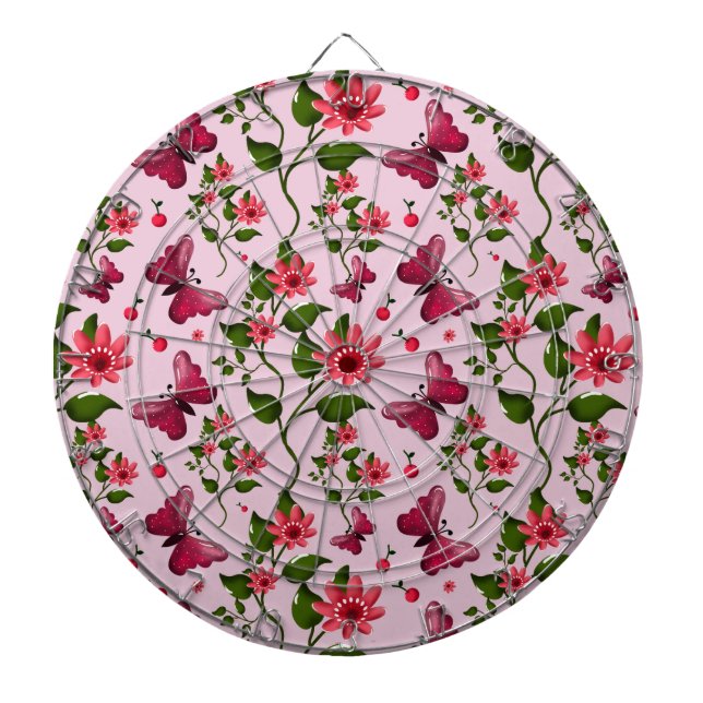 Söt Körsbärs Fjärilsmönster, Blank Kawaii Frukt Darttavla (Framsidan)