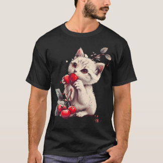 Söt Körsbärsälskare Körsbär Frukt Motiv Konstverk T Shirt
