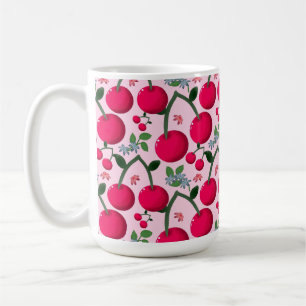 Söt Körsbärsmönster, Blank Kawaii Frukt Kaffemugg