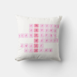 Söt korsordsdyn för mors dag kudde