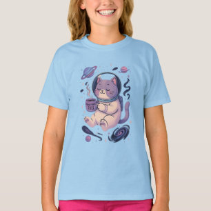 Söt Kosmisk Kattkonst Meowstronaut Bränsle Mugg T Shirt