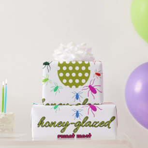 Söt kött, honungsglas presentpapper