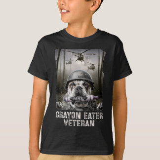 Söt krita ätare veteran hundpappa vietnam-veteran t shirt