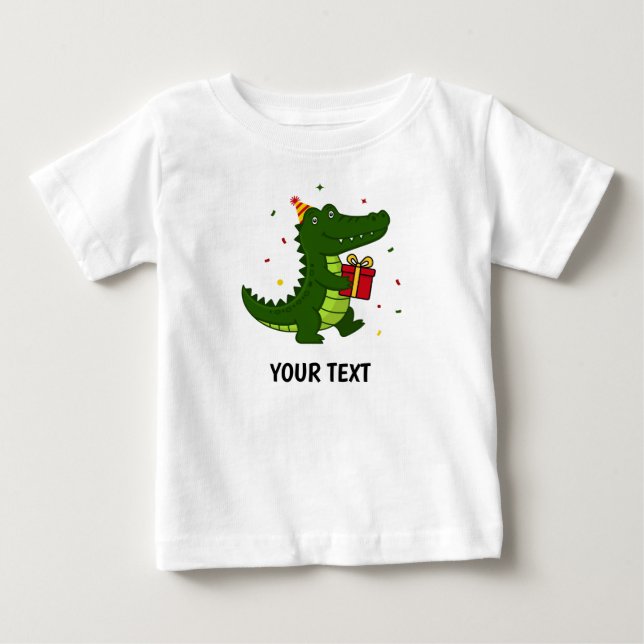 Söt krokodilpresent t shirt (Framsida)