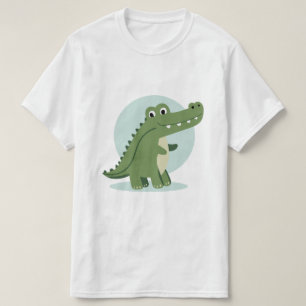 Söt krokodiltecken t shirt