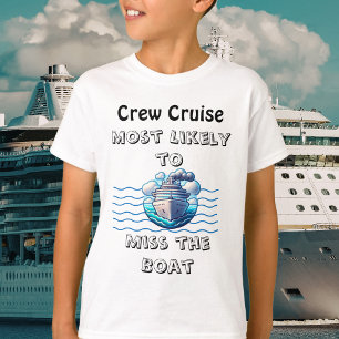 Söt kryssning Teal Missa båten Personlig T Shirt