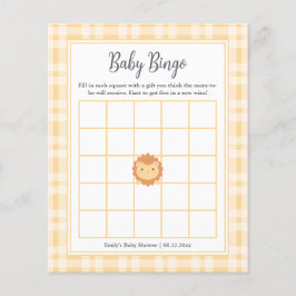 Söt kung av djungeln pojke baby shower bingo spel
