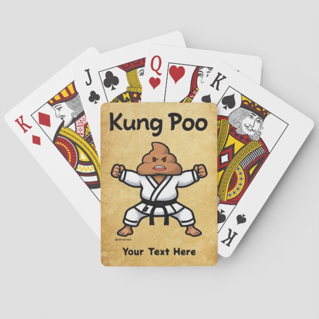 Söt Kung Poo Karate Casinokort (Baksidan)