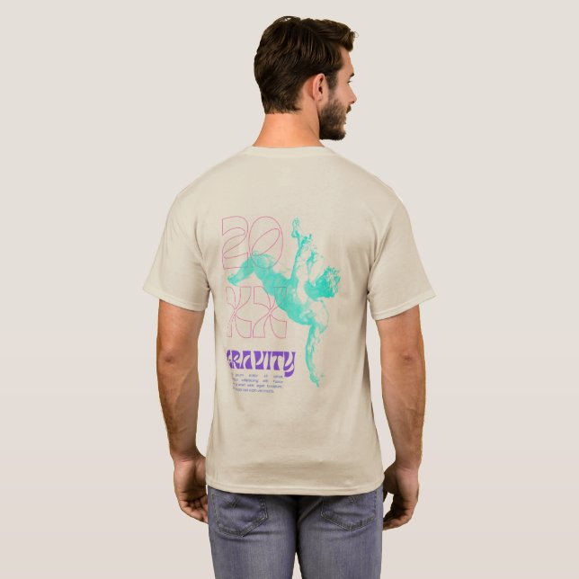 Söt & Kuslig 20 xx Gravity Herr Basic T-Shirt (Hel baksida)