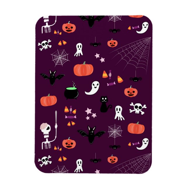 Söt kuslig Halloween-konst Magnet (Vertikal)