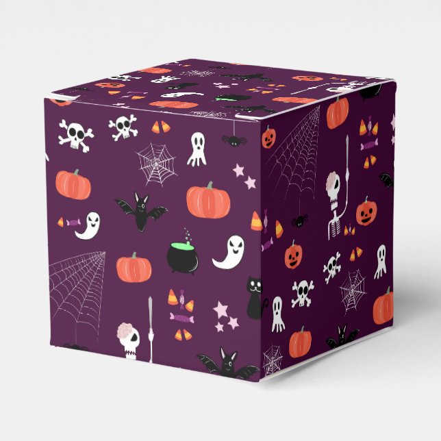 Söt kuslig Halloween-konst Presentaskar (Framsidan Sidan)
