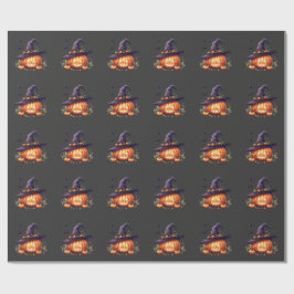 Söt kuslig Halloween – Pumpa Presentpapper