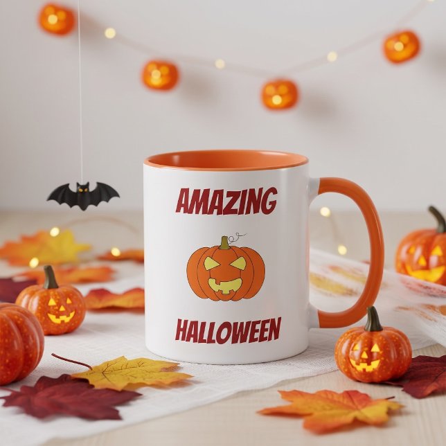 Söt kuslig pumpa personlig Halloween Mugg (Skapare uppladdad)