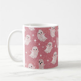 Söt kuslig rosa Halloween-kaffekopp Kaffemugg