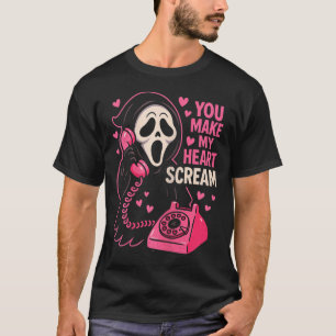 Söt Kuslig Skräck Få Mitt Hjärta Att Skrika Alla H T Shirt