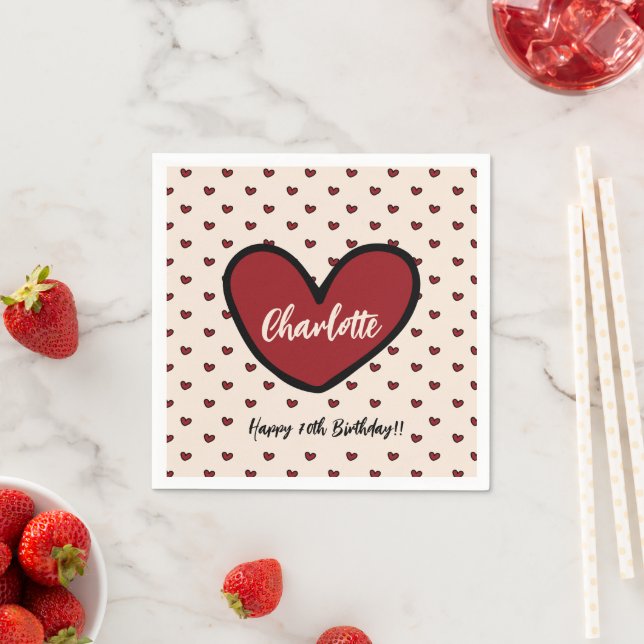 Söt kute-Trendig Anpassad dekorfärg för Födelsedag Pappersservett (Insitu)