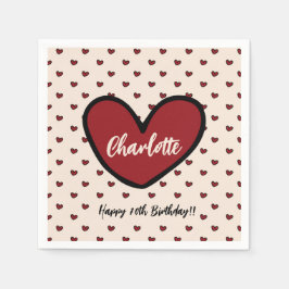 Söt kute-Trendig Anpassad dekorfärg för Födelsedag Pappersservett