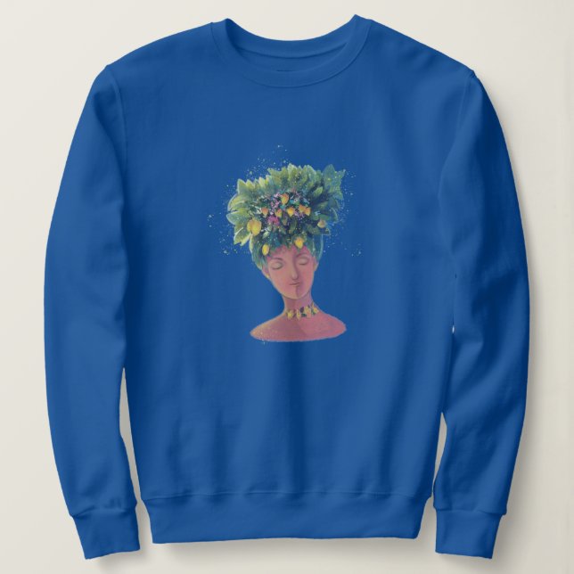 söt kvinna porträtt t shirt (Design framsida)