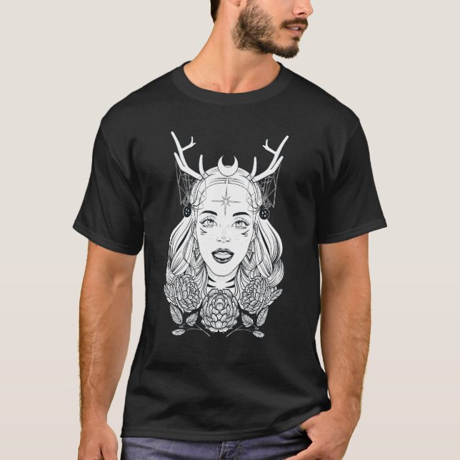 Söt kvinnor i ansikte stil t shirt (Framsida)