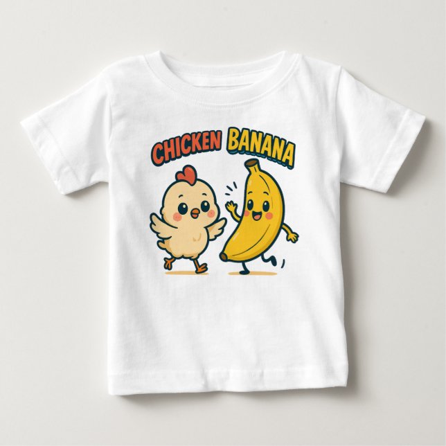 SÖT KYCKLING BANAN T SHIRT (Framsida)