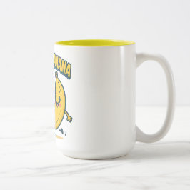 SÖT KYCKLING BANAN! Två-Tonad MUGG