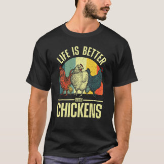 Söt kyckling för män kvinnor kycklingbonde viskare t shirt