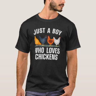 Söt kyckling för män pojkar barn gårdskyckling t shirt