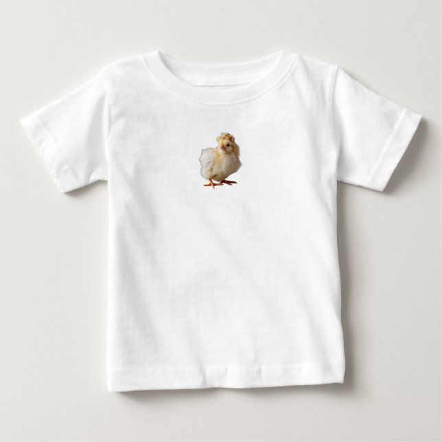 Söt Kyckling T-Shirt för Flickor (Framsida)