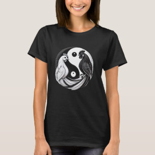 Söt Kyckling Yin Yang T Shirt