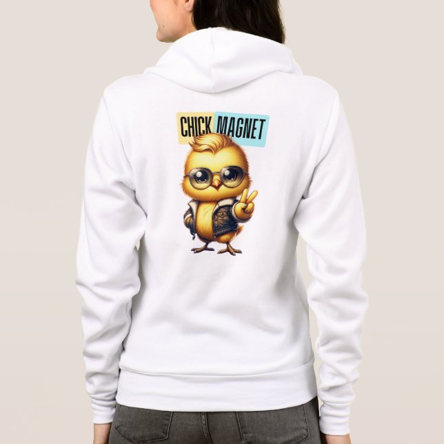 Söt kycklingmagnet rolig påsk-54546 t shirt (Baksida)