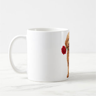 Söt Labradoodle Hund Kaffemugg