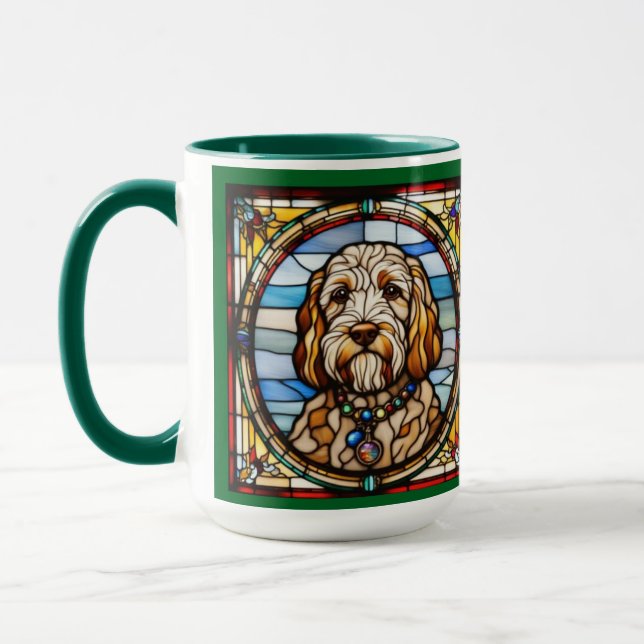 Söt Labradoodle-kaffemugg Mugg (Vänster)