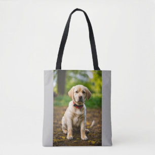 Söt Labrador Hund Illustration – Cutt Puppy Tygkasse
