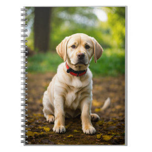 Söt Labrador Hund Illustration – Sött Valp Anteckningsbok