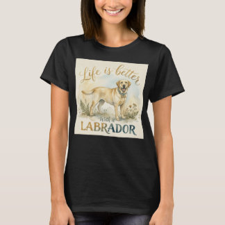 Söt Labrador Retriever Hundälskare T-Shirt