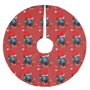 Söt Labrador Retriever jul Julgransmatta Borstad Polyester
