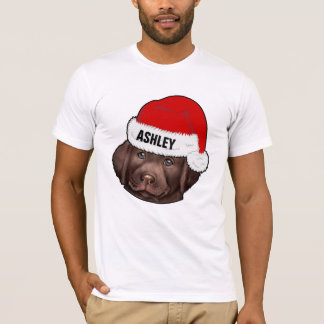 Söt Labrador Retriever Julhatt Hund Stor Huvud T Shirt